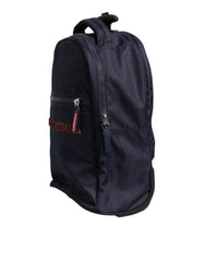 Dolce & Gabbana Blue Red Polyester Kids Back Pack Wheel Suitcase Bag Dolce & Gabbana Retail Flare