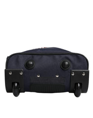 Dolce & Gabbana Blue Red Polyester Kids Back Pack Wheel Suitcase Bag Dolce & Gabbana Retail Flare
