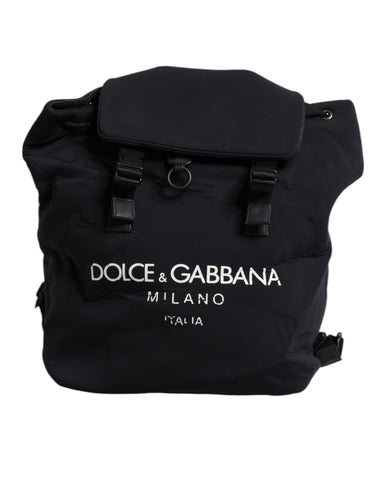 Dolce & Gabbana Black Neoprene Nylon DG Logo School Backpack Bag Dolce & Gabbana Retail Flare