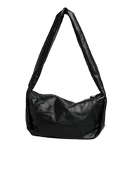 Dolce & Gabbana Black Leather Logo Plaque Shoulder Bag Dolce & Gabbana Retail Flare