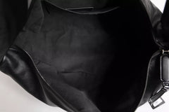 Dolce & Gabbana Black Leather Logo Plaque Shoulder Bag Dolce & Gabbana Retail Flare