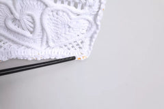 Dolce & Gabbana White Cordonetto Lace Beatrice Shopping Tote Bag Dolce & Gabbana Retail Flare