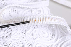 Dolce & Gabbana White Cordonetto Lace Beatrice Shopping Tote Bag Dolce & Gabbana Retail Flare