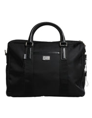Dolce & Gabbana Black Logo Plaque Double Handle Messenger Bag Dolce & Gabbana Retail Flare