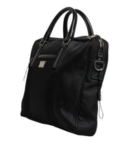 Dolce & Gabbana Black Logo Plaque Double Handle Messenger Bag Dolce & Gabbana Retail Flare