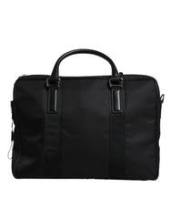 Dolce & Gabbana Black Logo Plaque Double Handle Messenger Bag Dolce & Gabbana Retail Flare