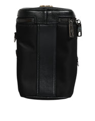 Dolce & Gabbana Black Leather Logo Purse Crossbody Camera Bag Dolce & Gabbana Retail Flare