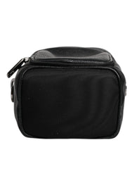 Dolce & Gabbana Black Leather Logo Purse Crossbody Camera Bag Dolce & Gabbana Retail Flare
