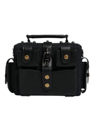 Dolce & Gabbana Black Leather Crossbody Top Handle Bag Dolce & Gabbana Retail Flare
