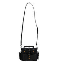 Dolce & Gabbana Black Leather Crossbody Top Handle Bag Dolce & Gabbana Retail Flare