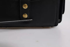 Dolce & Gabbana Black Leather Crossbody Top Handle Bag Dolce & Gabbana Retail Flare