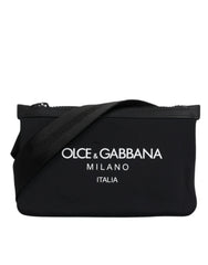Dolce & Gabbana Black Nylon Logo Purse Crossbody Sling Bag Dolce & Gabbana Retail Flare