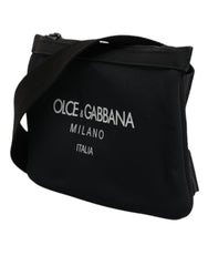 Dolce & Gabbana Black Nylon Logo Purse Crossbody Sling Bag Dolce & Gabbana Retail Flare