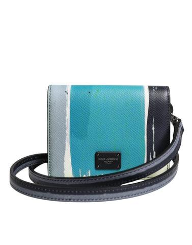 Dolce & Gabbana Multicolor Leather DG Logo Bifold Card Holder Wallet Dolce & Gabbana Retail Flare