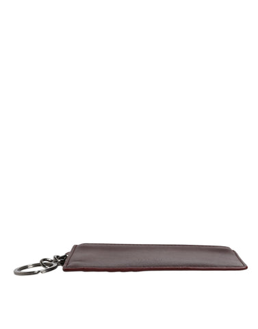 Dolce & Gabbana Brown Calfskin Leather DG Logo Card Holder Wallet Dolce & Gabbana Retail Flare