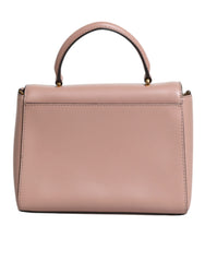 Michael Kors Pink Leather Logo Plaque Crossbody MINDY Satchel Bag Michael Kors Retail Flare