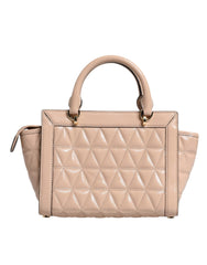 Michael Kors Peach Quilted Leather Logo Crossbody VIVIANNE Messenger Bag Michael Kors Retail Flare