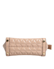Michael Kors Peach Quilted Leather Logo Crossbody VIVIANNE Messenger Bag Michael Kors Retail Flare