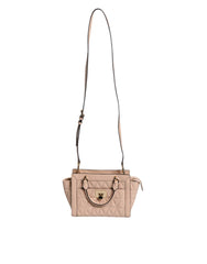 Michael Kors Peach Quilted Leather Logo Crossbody VIVIANNE Messenger Bag Michael Kors Retail Flare