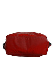 Dolce & Gabbana Red Nylon Calfskin Hand Shoulder Duffel Bag Dolce & Gabbana Retail Flare