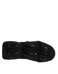 Dolce & Gabbana Black Slip On Wave Quilted Sneakers Shoes Dolce & Gabbana Retail Flare