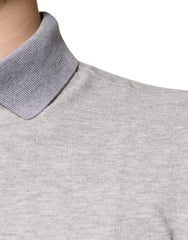 Dolce & Gabbana Gray Collared Short Sleeves Men Polo T-shirt Dolce & Gabbana Retail Flare
