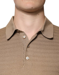 Dolce & Gabbana Brown Collared Short Sleeves Polo T-shirt Dolce & Gabbana Retail Flare