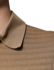 Dolce & Gabbana Brown Collared Short Sleeves Polo T-shirt Dolce & Gabbana Retail Flare