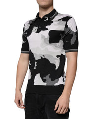 Dolce & Gabbana Multicolor Camouflage Collared Polo T-shirt Dolce & Gabbana Retail Flare