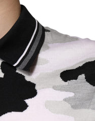 Dolce & Gabbana Multicolor Camouflage Collared Polo T-shirt Dolce & Gabbana Retail Flare