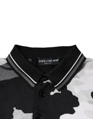 Dolce & Gabbana Multicolor Camouflage Collared Polo T-shirt Dolce & Gabbana Retail Flare