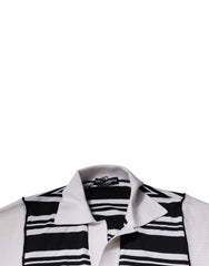 Dolce & Gabbana Black White Stripes Collared Polo T-shirt Dolce & Gabbana Retail Flare