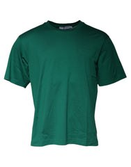 Dolce & Gabbana Green Logo Crew Neck Short Sleeves T-shirt Dolce & Gabbana Retail Flare