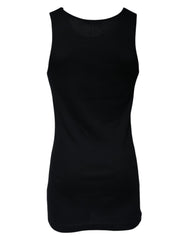 Dolce & Gabbana Black Cotton Sleeveless Round Neck Tank T-shirt Dolce & Gabbana Retail Flare