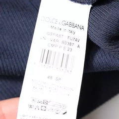 Dolce & Gabbana Blue Cotton Sleeveless Round Neck Tank T-shirt Dolce & Gabbana Retail Flare