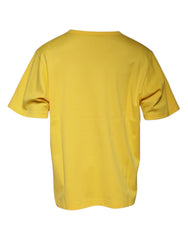 Dolce & Gabbana Yellow Crew Neck Short Sleeves T-shirt Dolce & Gabbana Retail Flare