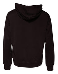 Dolce & Gabbana Brown Cotton Hooded Men Sweatshirt Sweater Dolce & Gabbana Retail Flare