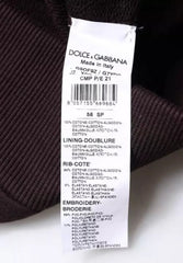 Dolce & Gabbana Brown Cotton Hooded Men Sweatshirt Sweater Dolce & Gabbana Retail Flare