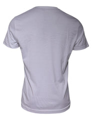 Dolce & Gabbana White Logo Print Cotton Crew Neck T-shirt Dolce & Gabbana Retail Flare