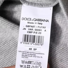 Dolce & Gabbana Gray Cotton Sleeveless Round Neck Tank T-shirt Dolce & Gabbana Retail Flare