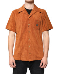 Dolce & Gabbana Hazel Cotton Velvet Button Down Collared Shirt Dolce & Gabbana Retail Flare