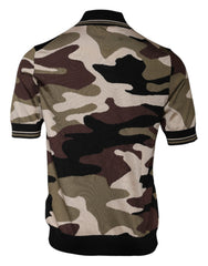 Dolce & Gabbana Multicolor Camouflage Collared Polo T-shirt Dolce & Gabbana Retail Flare