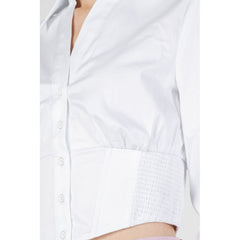 Guess White Cotton Shirt Guess Retail Flare