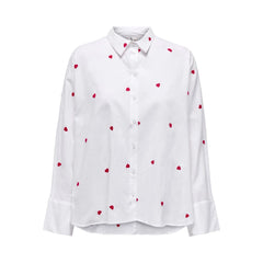 Only White Cotton Shirt Only Retail Flare