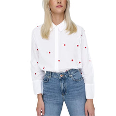 Only White Cotton Shirt Only Retail Flare