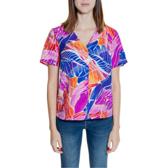 Vila Clothes Multicolor Viscose Shirt Vila Clothes Retail Flare