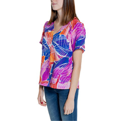 Vila Clothes Multicolor Viscose Shirt Vila Clothes Retail Flare