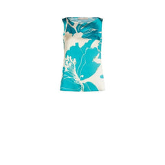 Rinascimento Turquoise Polyester Shirt Rinascimento Retail Flare