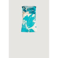 Rinascimento Turquoise Polyester Shirt Rinascimento Retail Flare