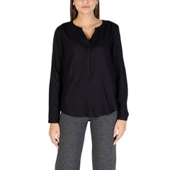 Street One Black Viscose Shirt Street One Retail Flare